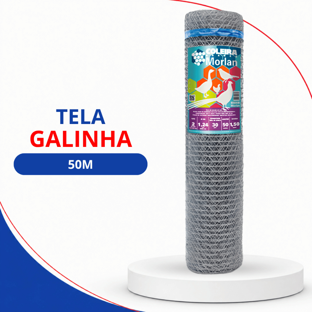 Tela Galinha Morlan | Cercamento Seguro para Galinheiro, Viveiro e Áreas Rurais