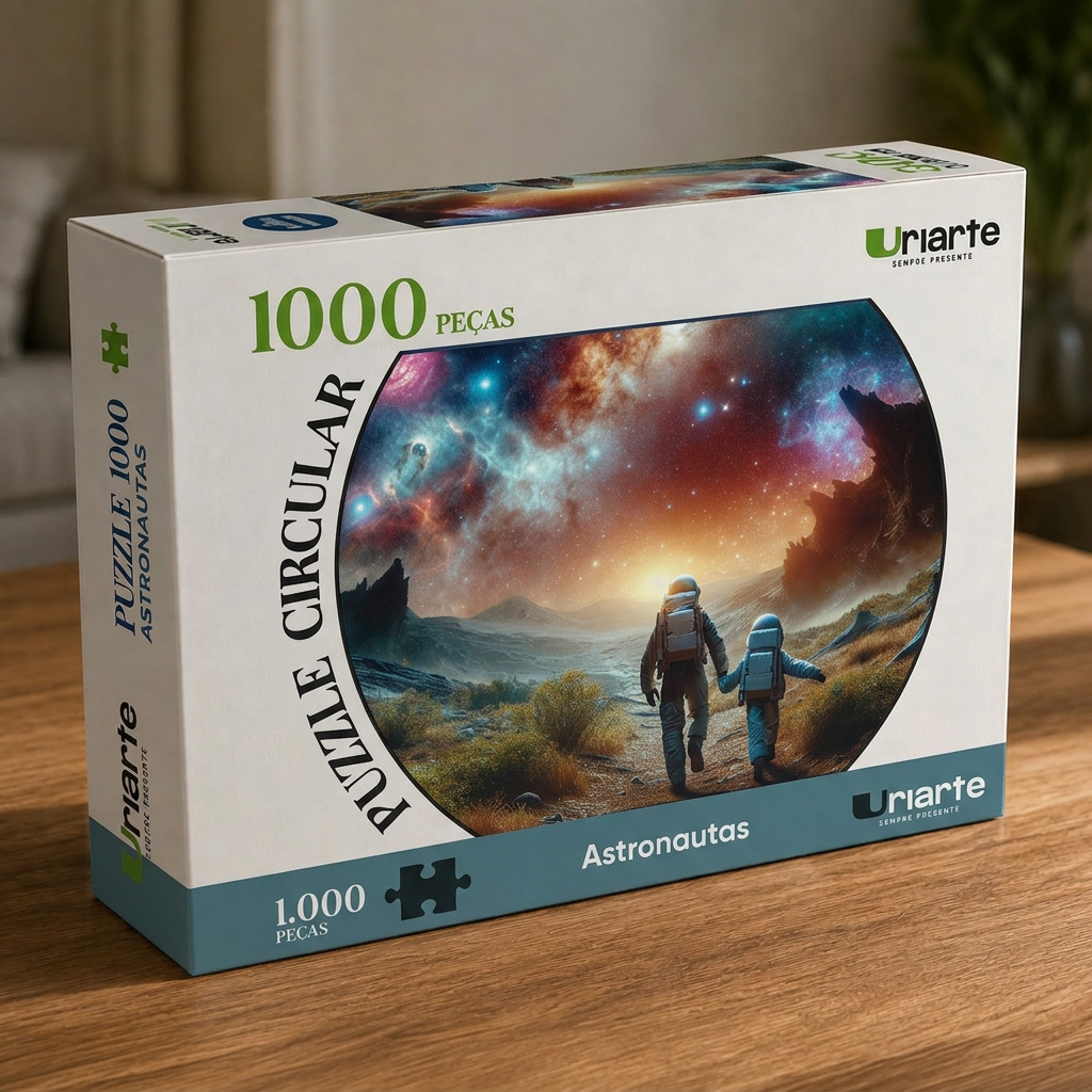 Quebra-Cabeça 1000 Peças Uriarte -Astronautas Circular