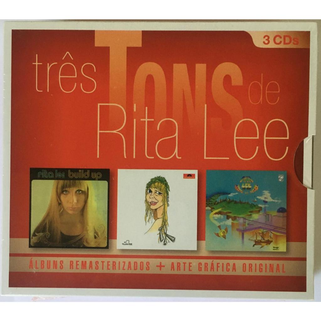 BOX 3CDS - TRÊS TONS DE RITA LEE C/ LUVA - LACRADO - ORIGINAL