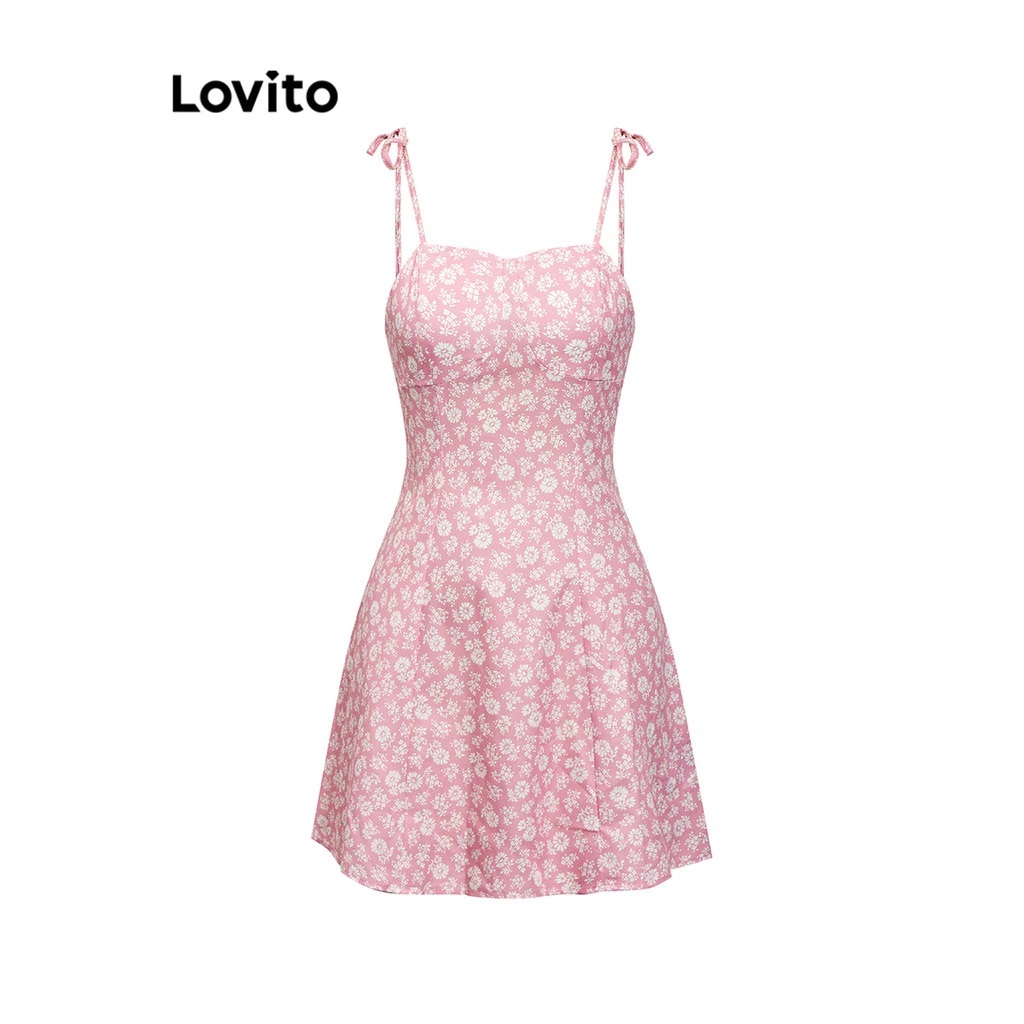 Lovito Vestido Romântico Estampa Floral Alcinhas DRB68ED355 — imagem 2 de 2
