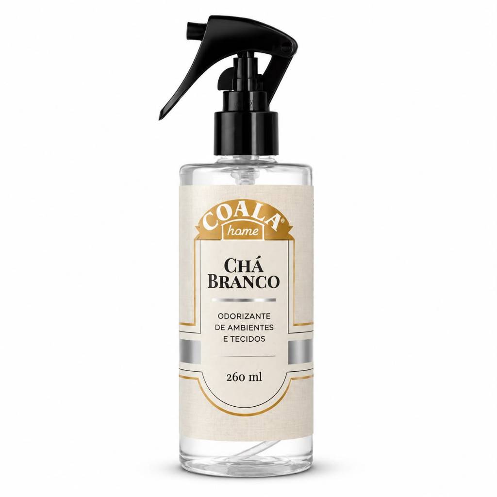 Coala Odorizante de Ambientes e Tecidos Chá Branco 260ml - Fragrância Sofisticada e Frescor Prolongado