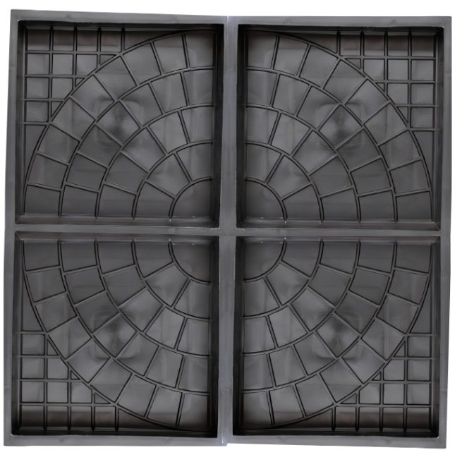 KIT Formas Para Pisos TRABALHADA 25x25x6 Desenho Espiral Paver Drenante Ecologico Grama Tatil Resistente DIY Facil Uso