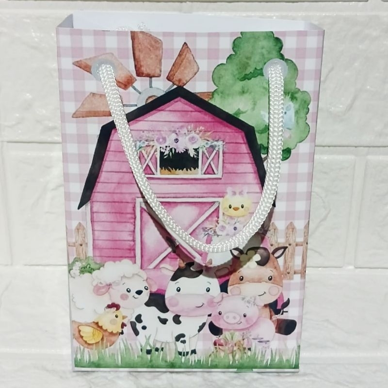 Sacolinhas Personalizadas Fazendinha | Lembrancinhas Surpresa | Festa Infantil