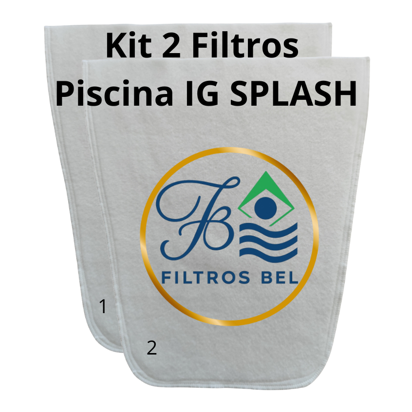 Kit 2 Filtros de Piscina Laváveis Compatíveis iGUi / Splash (Não Acompanha Aro, Anel e Válvula) Envio Imediato