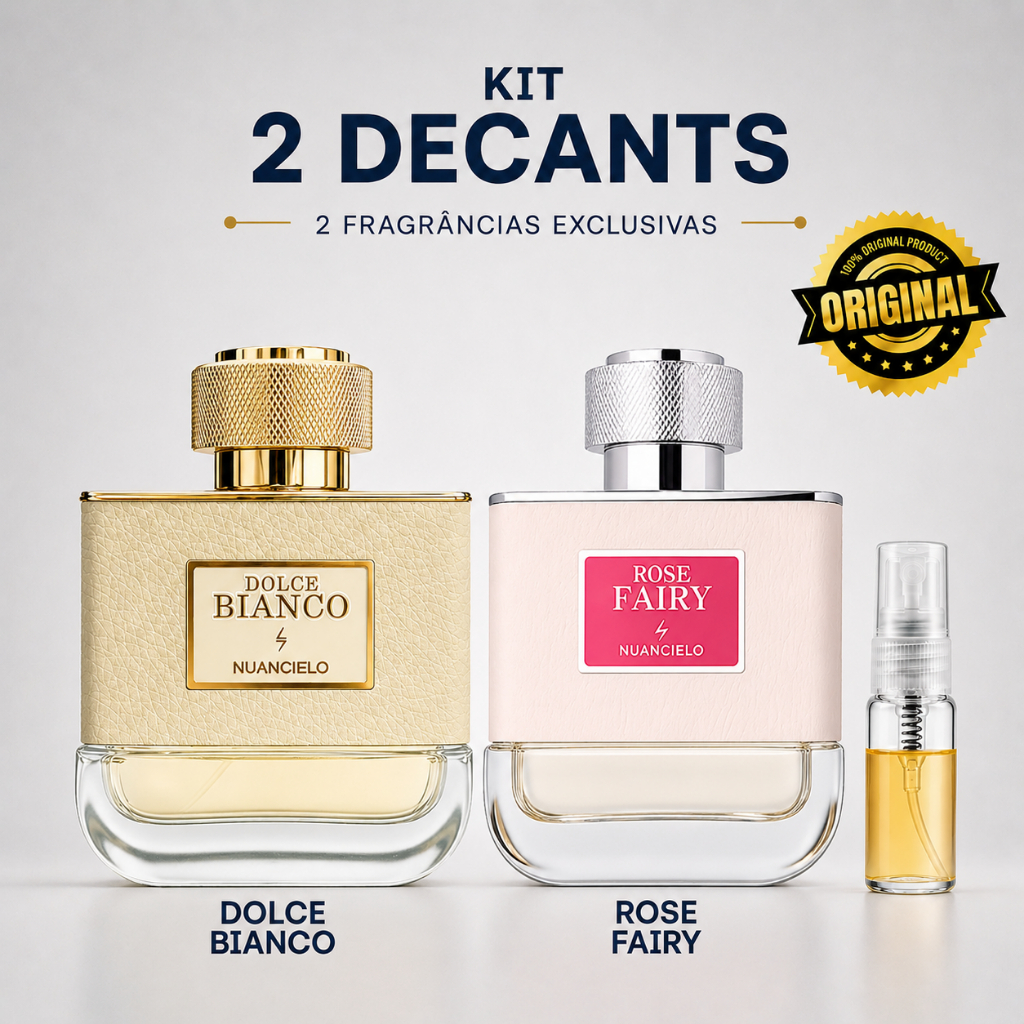 Kit Perfume Feminino - Dolce Bianco e Rose Fairy - Nuancielo