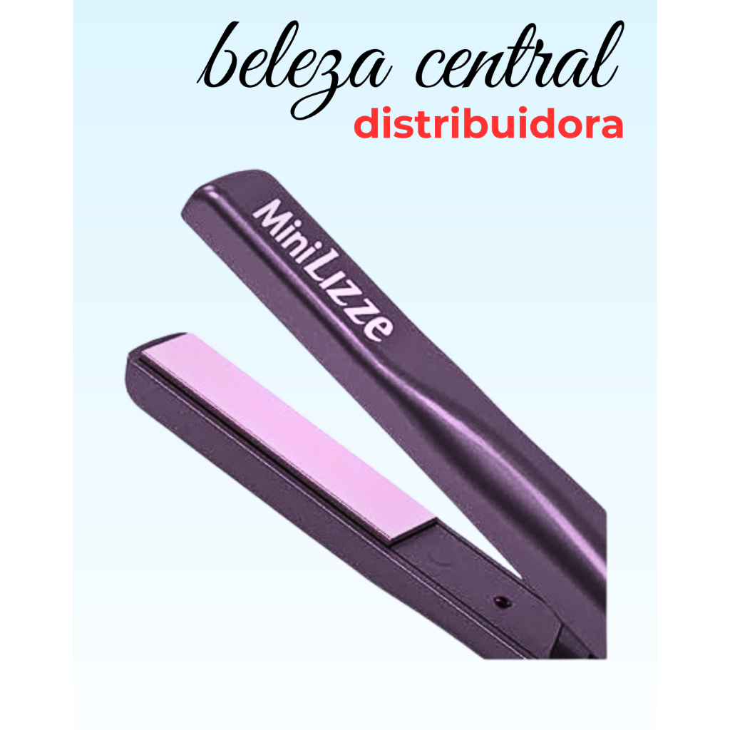 Chapinha Lizze Mini p Barbeiros  e Cabeleireiros - Franjas Topetes Raiz Cabelos Curtos - Compacta - Portátil - Bivolt