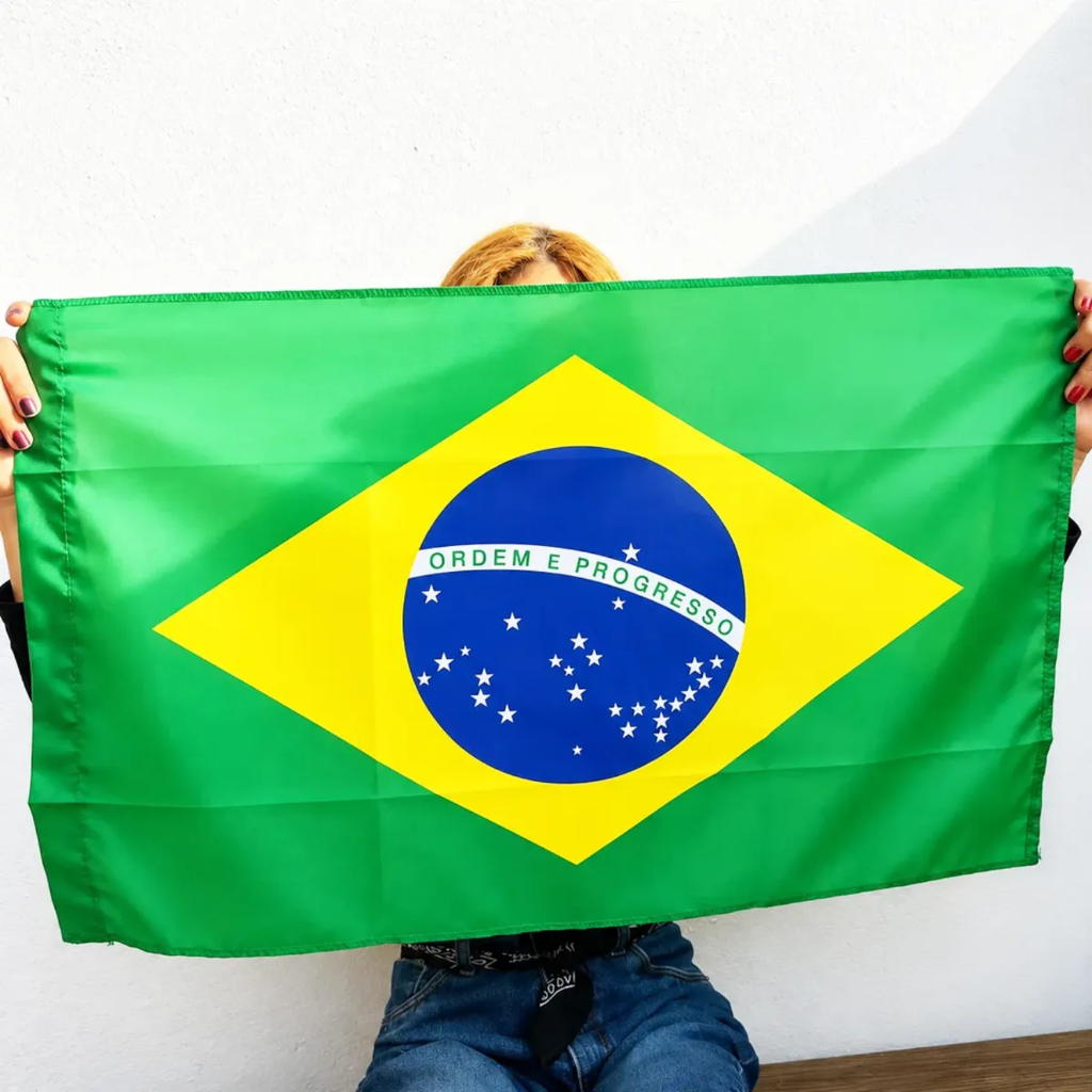 Bandeira Do Brasil Sem Haste Copa Do Mundo 50x70cm