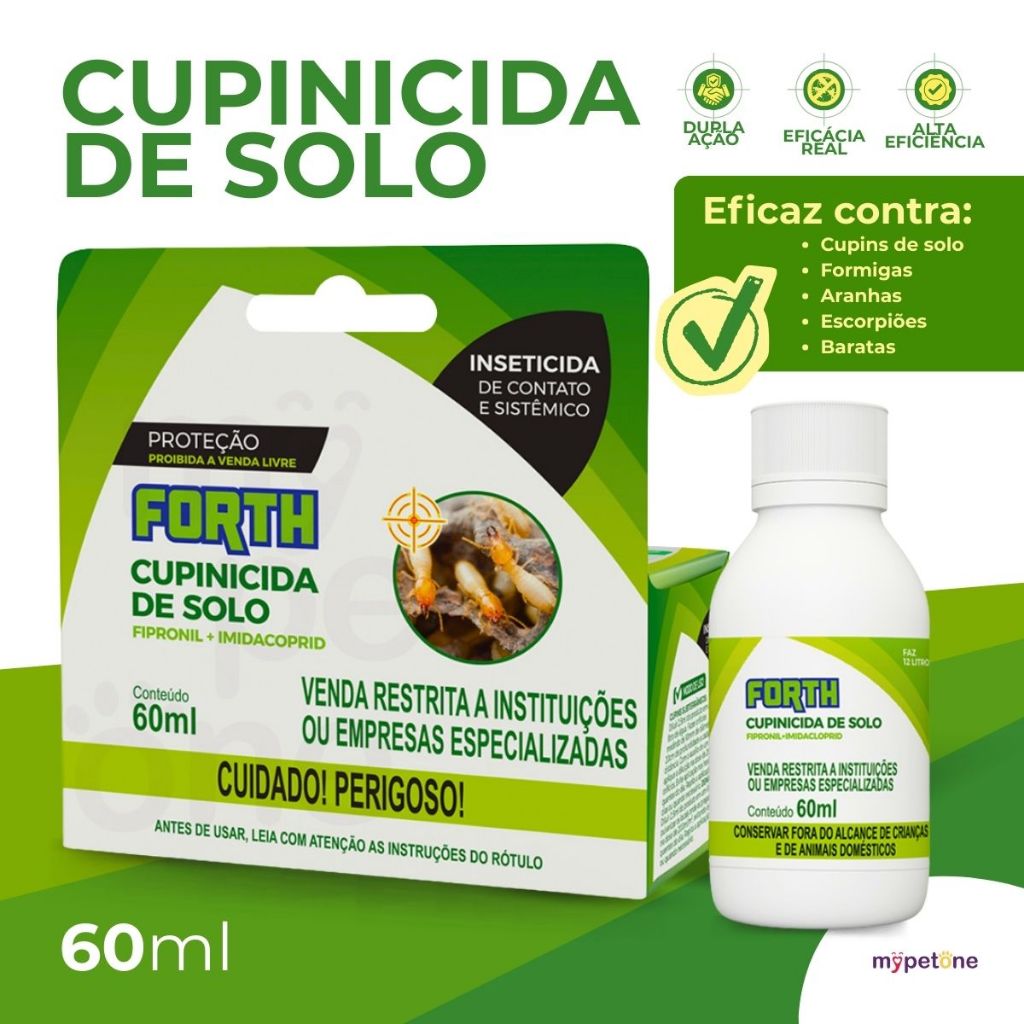 Forth Para Controle De Cupins De Solo - 60ml