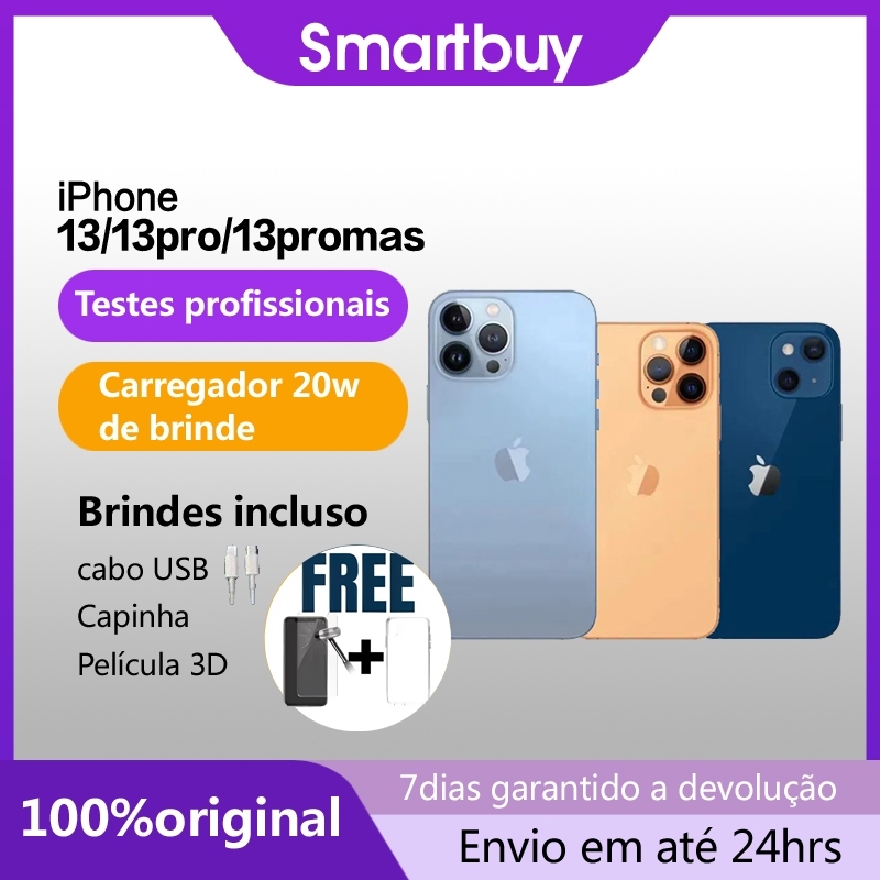 Celular IPhone 13 / 13 Pro/ 13 Pro Max 128GB 256GB 100% Original Com Garantia Saúde da bateria 100%