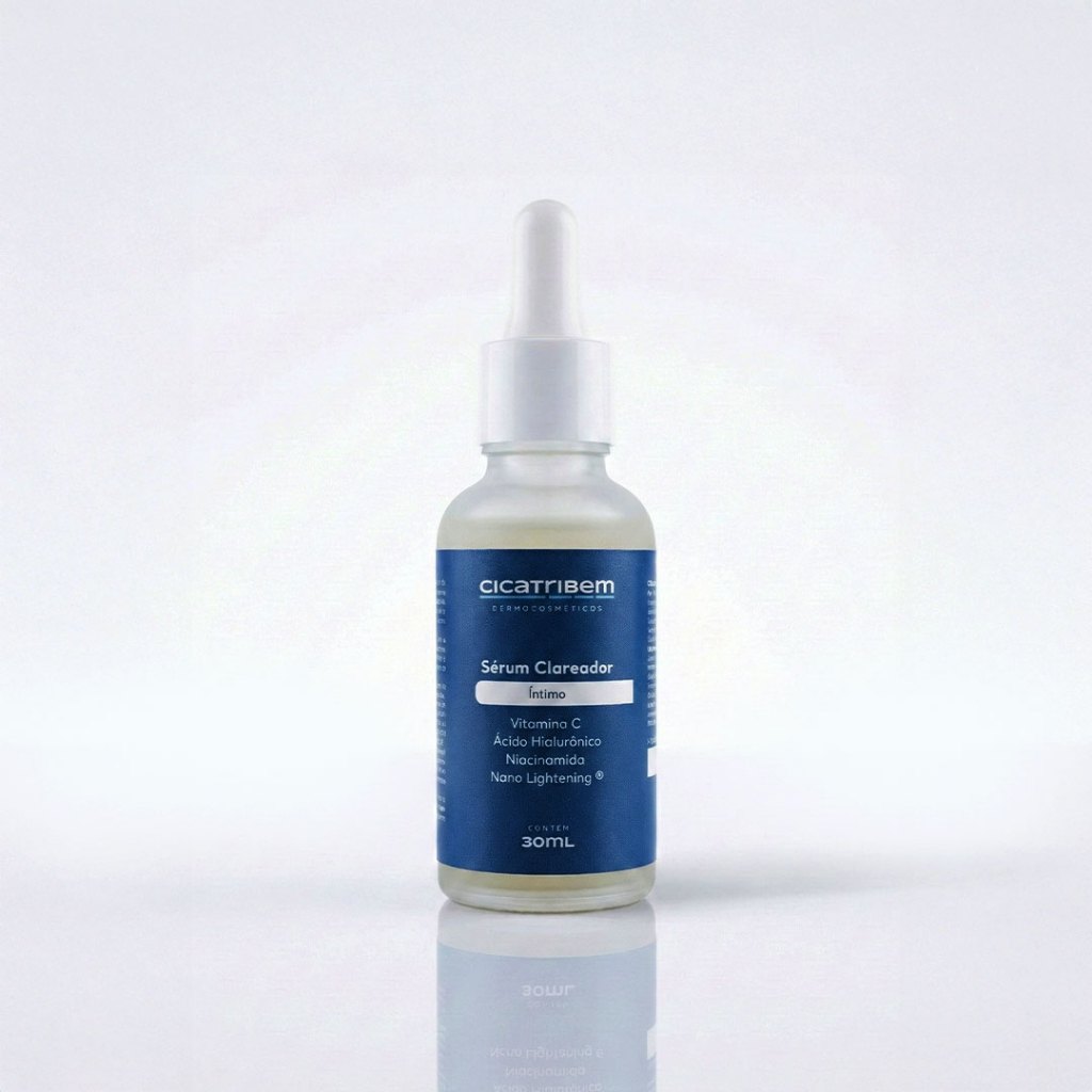 Sérum Clareador Íntimo Cicatribem 30ml Clareia Virilha Axilas e Região Íntima Uniformiza o Tom