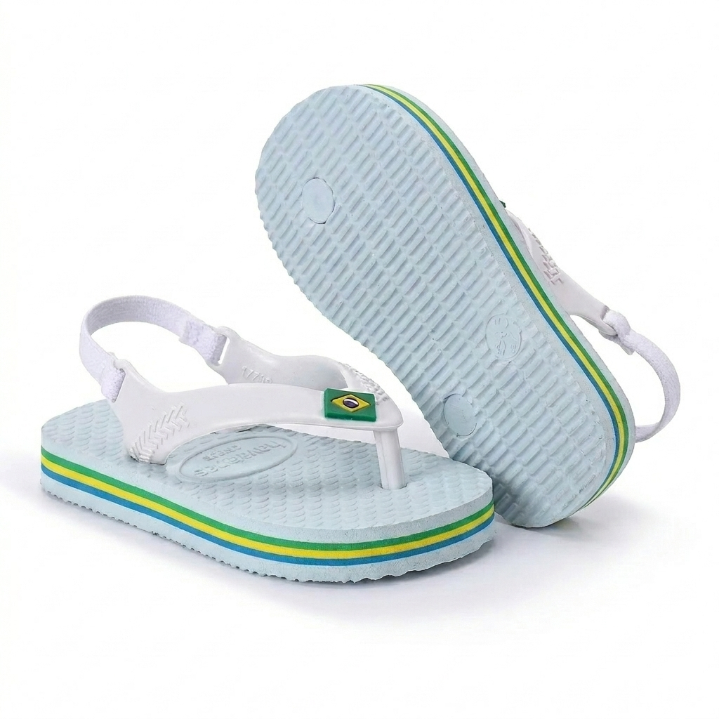 Chinelo Baby Unissex Com Elástico Resistente Confortável Antiderrapante Passeio Escola 17 ao 24