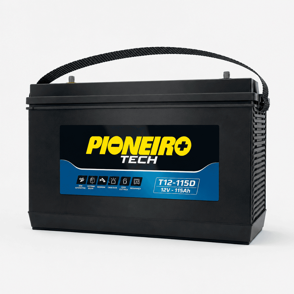 Estacionária Nobreak Pioneiro T12-115D 12V 115AH / Som automotivo