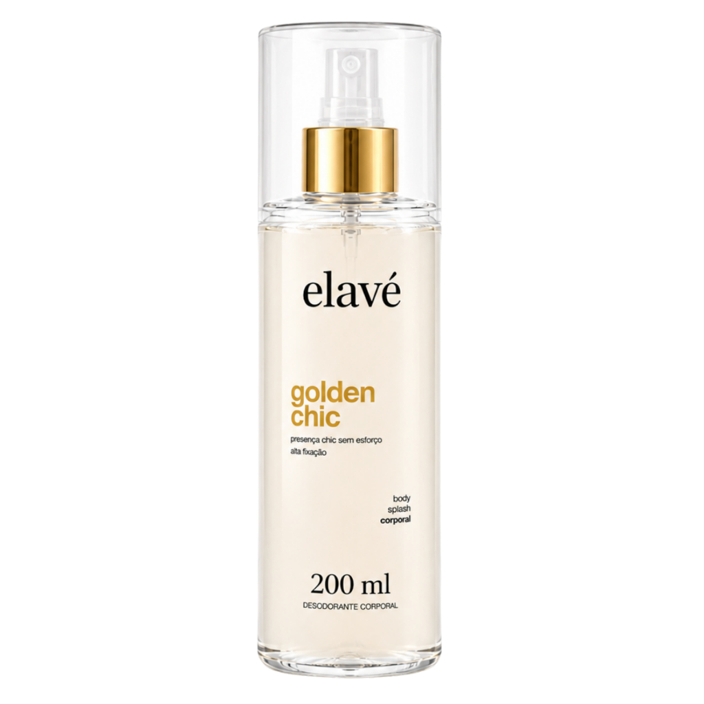 Body Splash Elavé Desodorante Corporal Golden Chic — Inspirado Dior J'adore 200ml