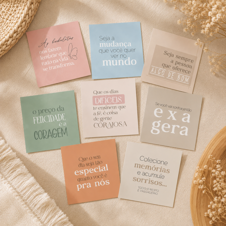 Mini cartões tags mimo presentes cliente brinde lembrancinha