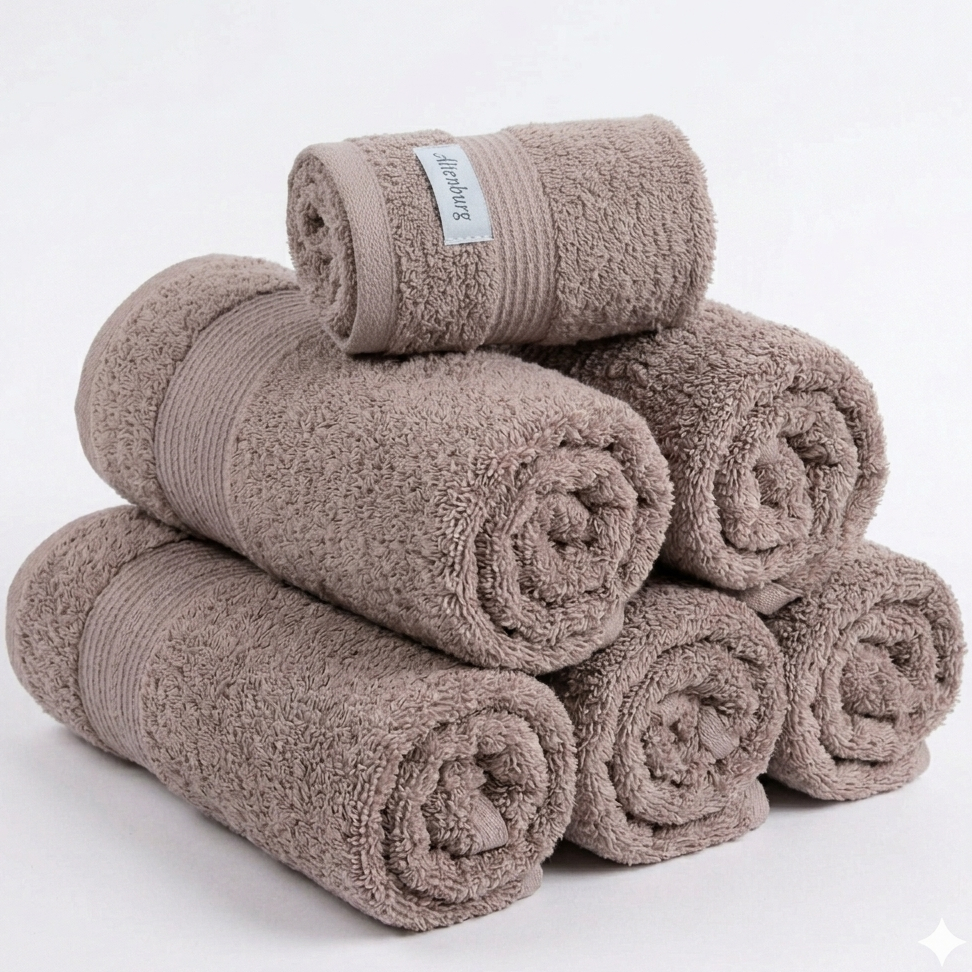 Kit de 3 Toalhas Banhão Aura Rosa Boreal | 100% Algodão Altenburg