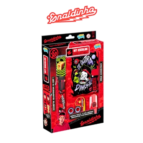 KIT ESCOLAR SUPER SURPRESA ENALDINHO - POLIBRINQ