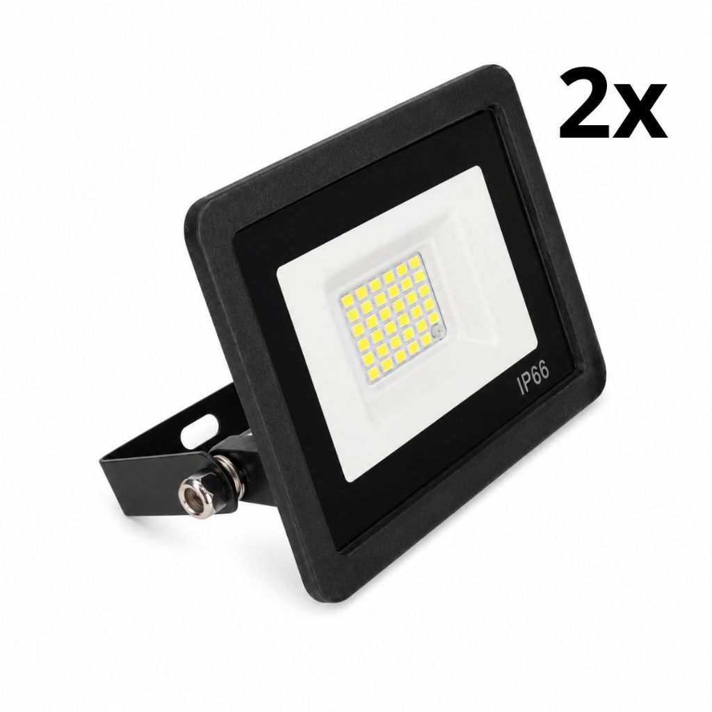 Refletor LED 20w ou 30w Com Sensor De Presença Movimento IP66 Bivolt Branco Frio Externo