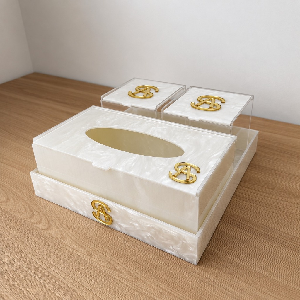 KIT ORGANIZADOR CLINIC bandeja caixa organizadora LUVAS acrílico personalizada beleza estudio clinica consultorio