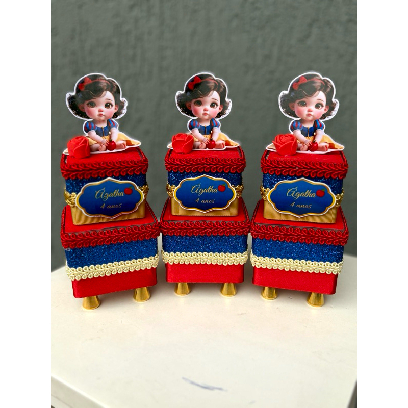Caixinha Acrílica Dupla Personalizada Luxo Festa Infantil | Lembrancinha Premium | Tema Personalizado l QUALQUER TEMA