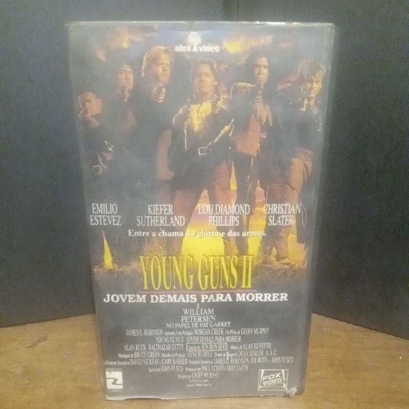 Young Guns II - Jovem Demais para Morrer - Filme VHS (Legendado) E11 Faroeste