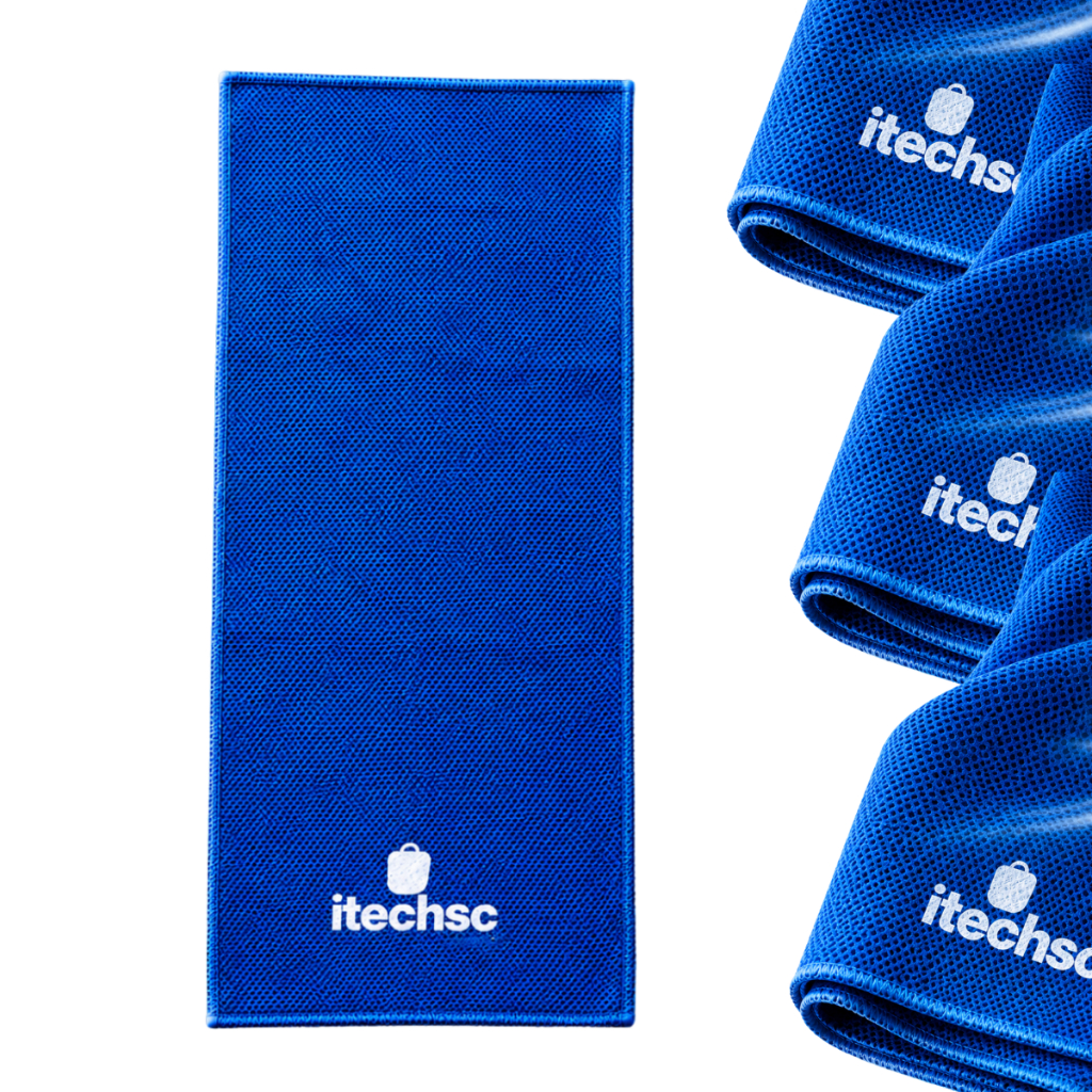 Kit 3 Toalhas Esportiva Gelada Resfriamento Instantâneo Secagem Rápida Academia Corrida Fitness