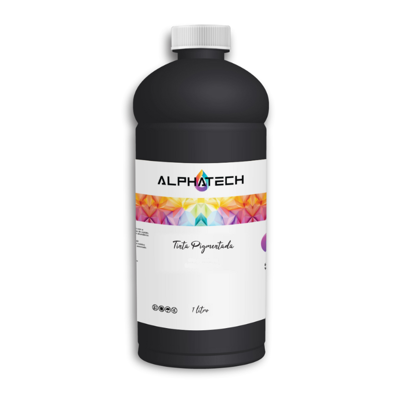 Kit 04 Litros Pigmentada para impressoras jato de tinta epson canon hp brotherr e outras