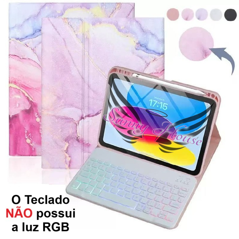 Capa com Teclado Touchpad Samsung Galaxy Tab A9/A11 Plus 11" (2023-2025) SM-X210