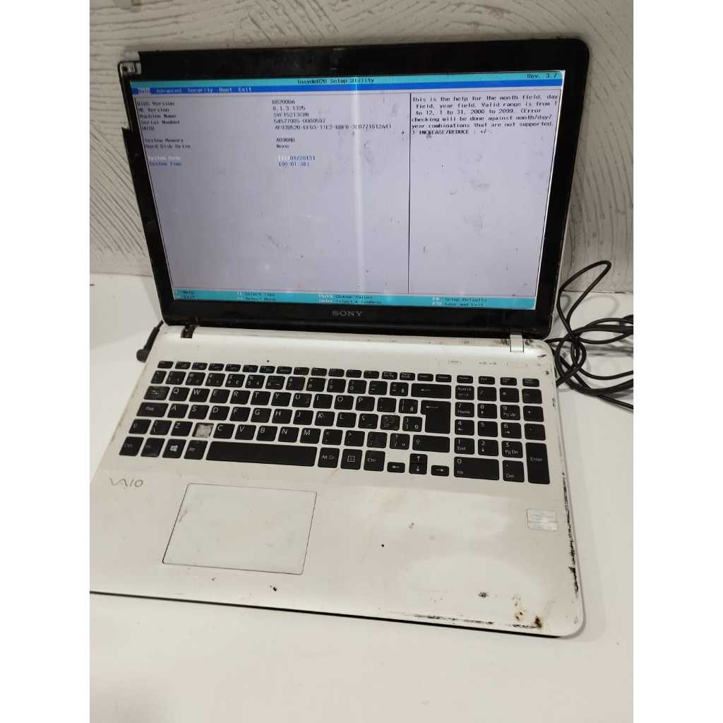 NOTEBOOK SONY SVF152C29X VENDO PEÇAS PERGUNTE 5034
