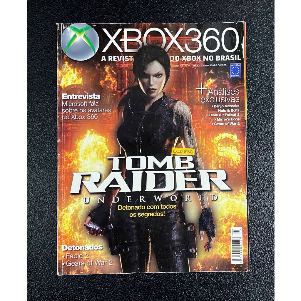 Revista Xbox 360 volume 24 - Tomb Raider Underworld, Fable 2 e Gears of War 2 Detonados