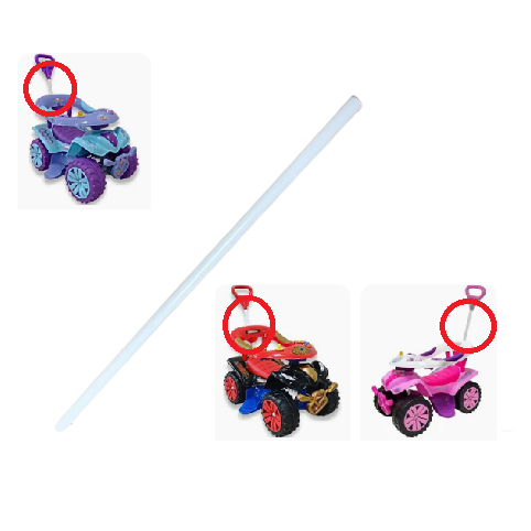 Haste Ferro Quadriciclo Biemme Dudu Sofy Car Style Barra Empurrar Carro Carrão Infantil