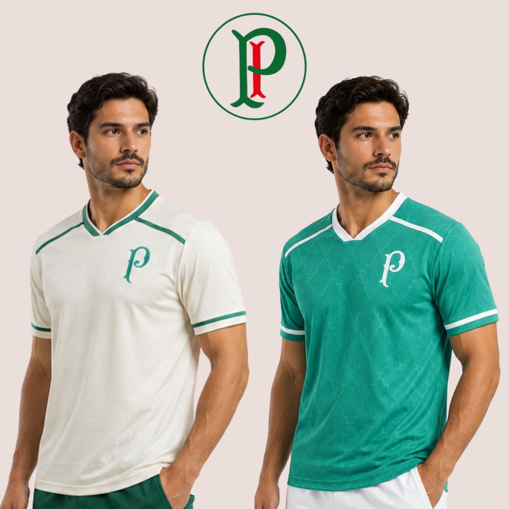 Camisa Palmeiras Masculina Leve e Confortável Para Torcida Futebol Casual Manga Curta