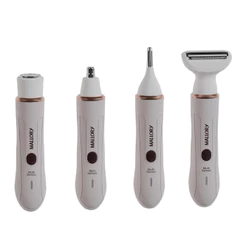 Depilador Feminino Mallory Multi Senses 4 em 1 Bivolt, Aparador Facial, Corporal e Nariz