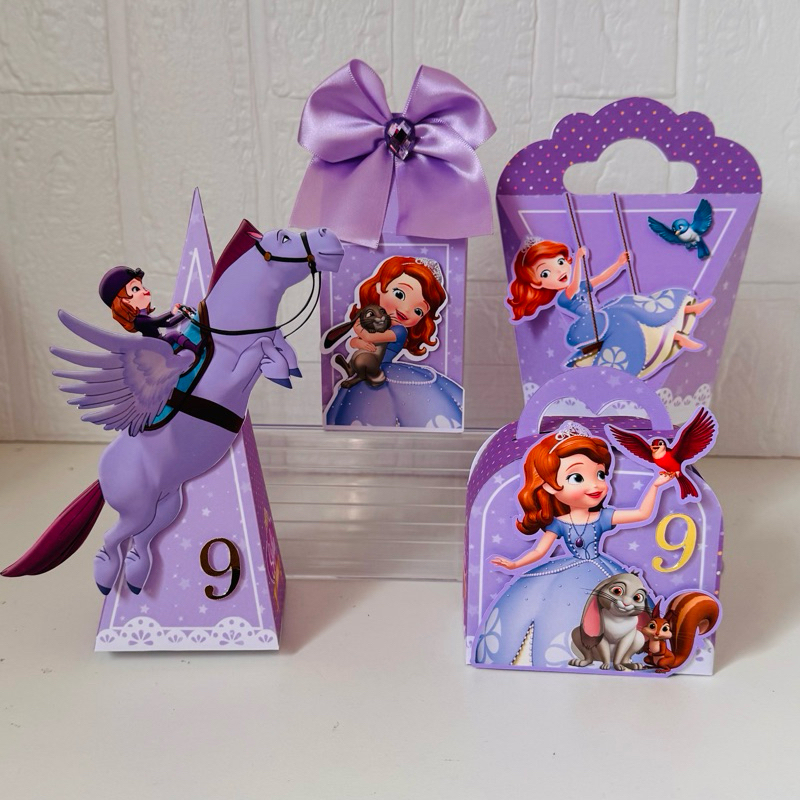 Kit Festa Princesa Sofia Personalizado Caixas Decoradas Lembrancinhas Aniversário Infantil