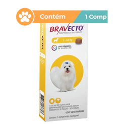 Antipulgas e Carrapatos Para Cães Bravecto 2kg a 4,5kg 112,5mg MSD