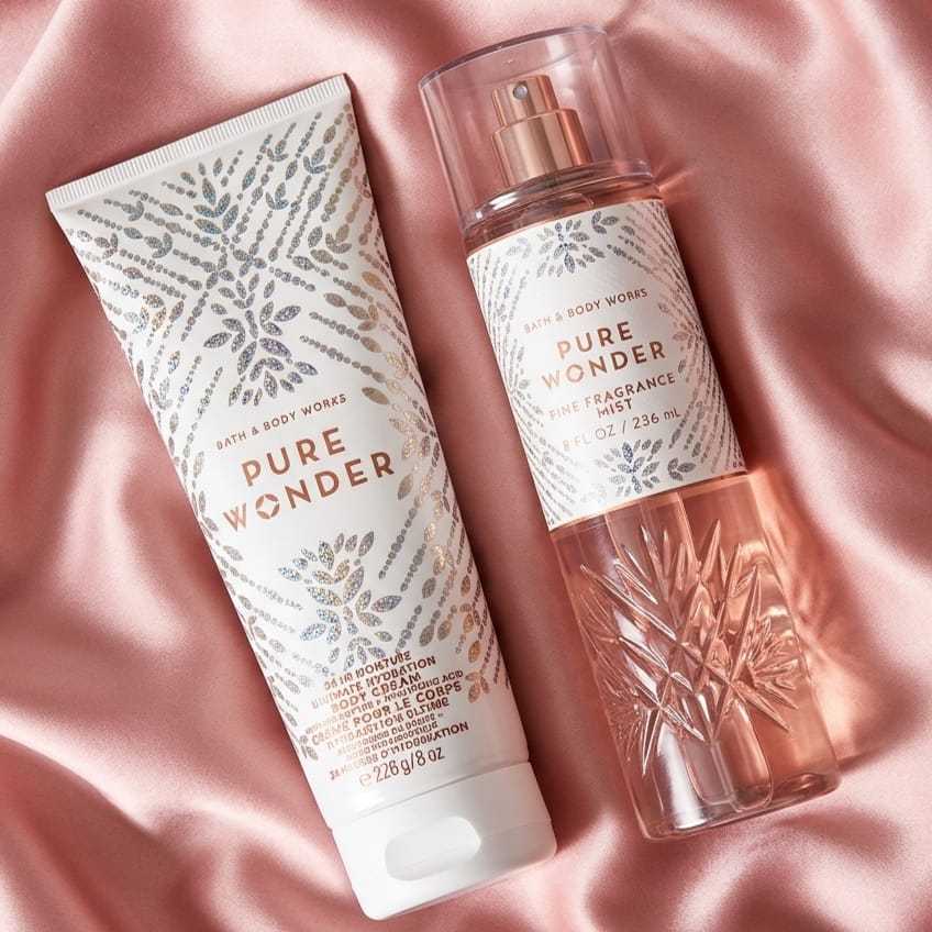 Bath & Body Works Body Splash e Body Cream Pure Wonder BBW Importado