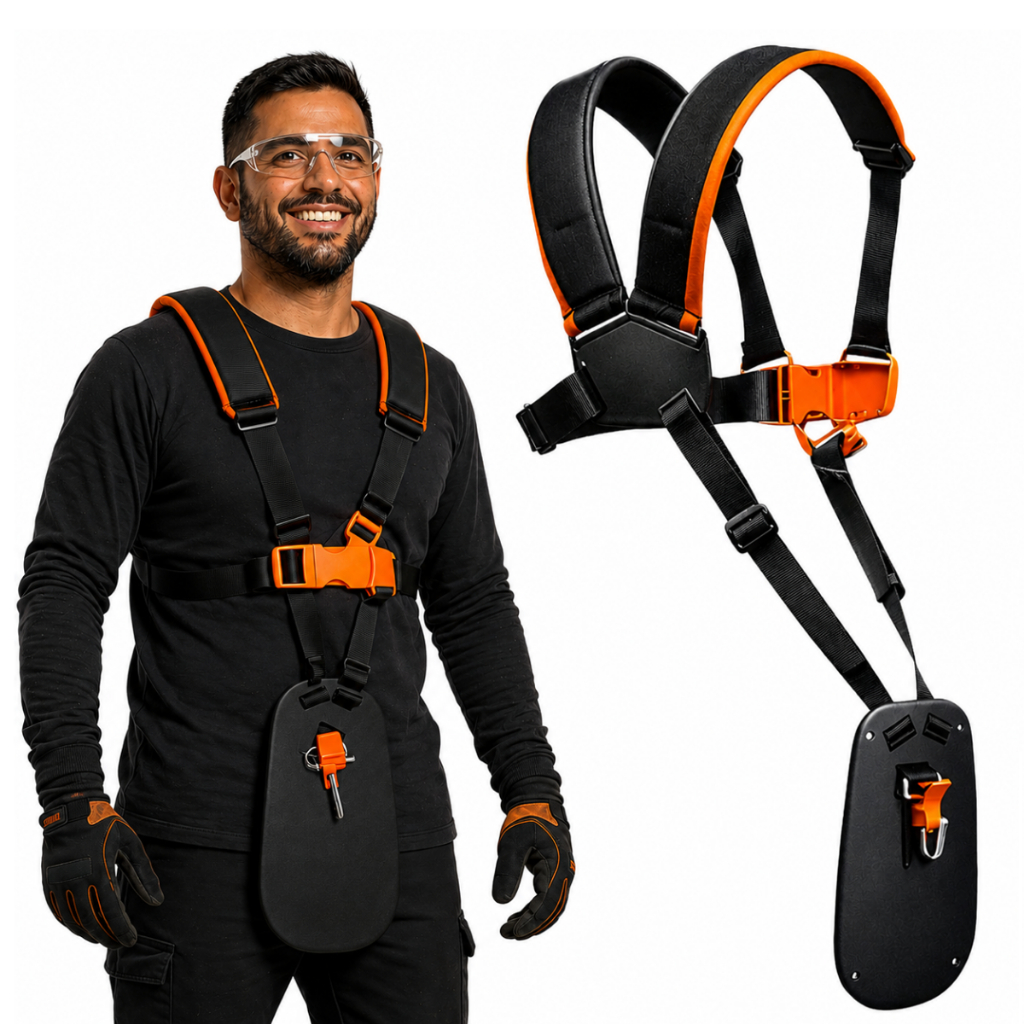 Cinto Especial Duplo Reforçado Compatível Para Roçadeiras Stihl Fs220 Fs160 Fs290 Fs280