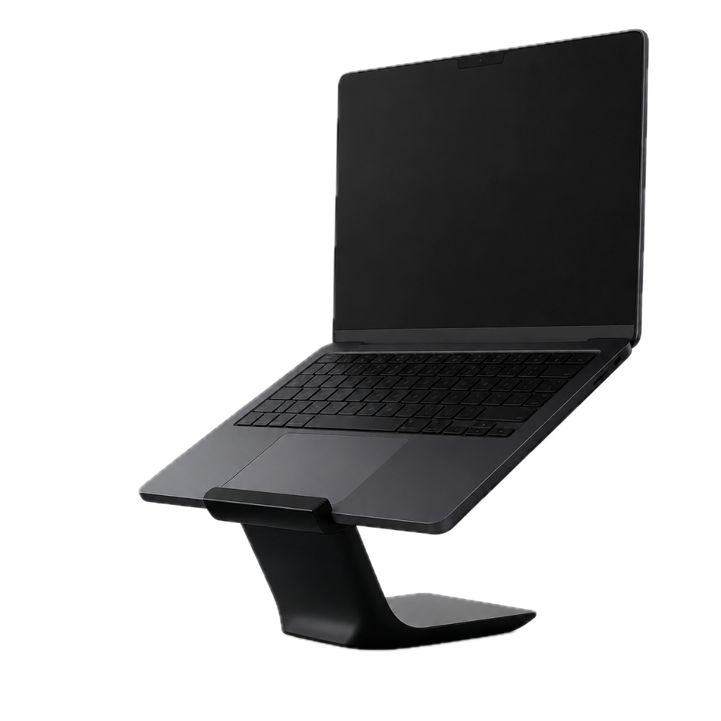 Suporte Invisível Macbook Notebook Mesa Compacto Ergonômico Minimal Home Office Escritório
