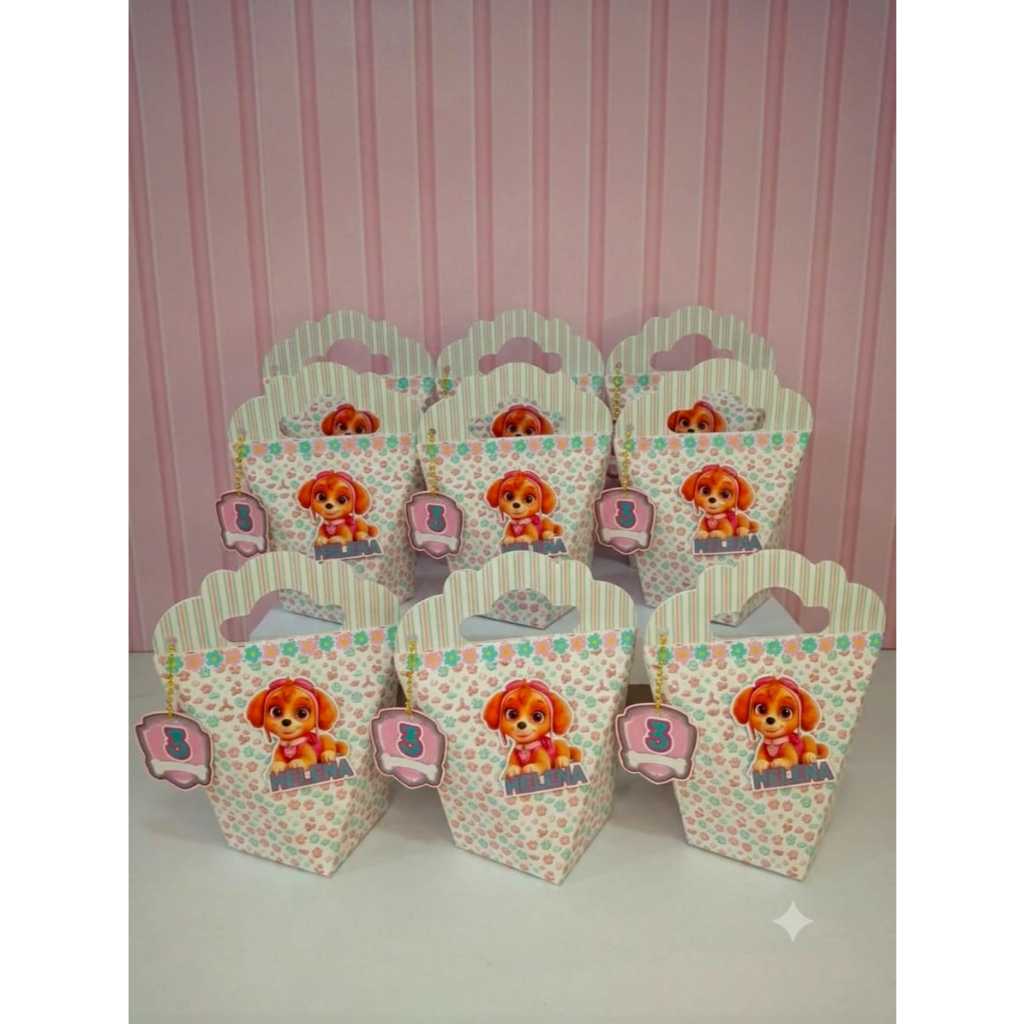 25 Caixinhas Triângulo Love Personalizadas — Lembrancinha Festa Infantil | Personalizados | Qualquer Tema