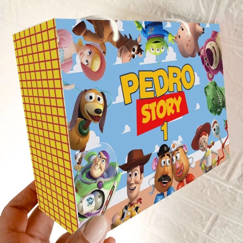 Sacolinha Toy Story personalizada Pegue e monte - lembrancinha toy story aniversário - FAZEMOS QUALQUER TEMA