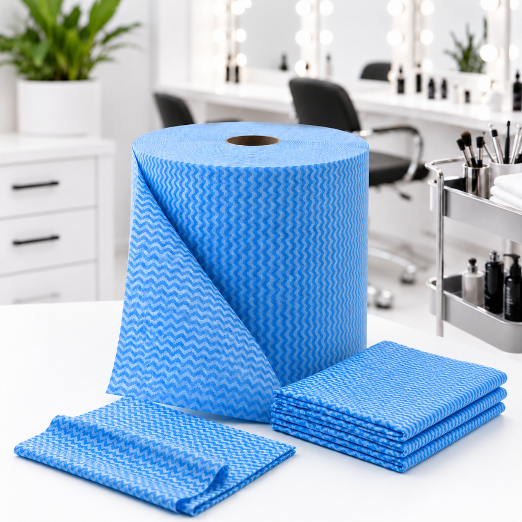 Pano Multiuso Tipo Perfex Limpeza Salão Barbearia Estética Rolo  240m Azul 600 Unidades 20x40cm