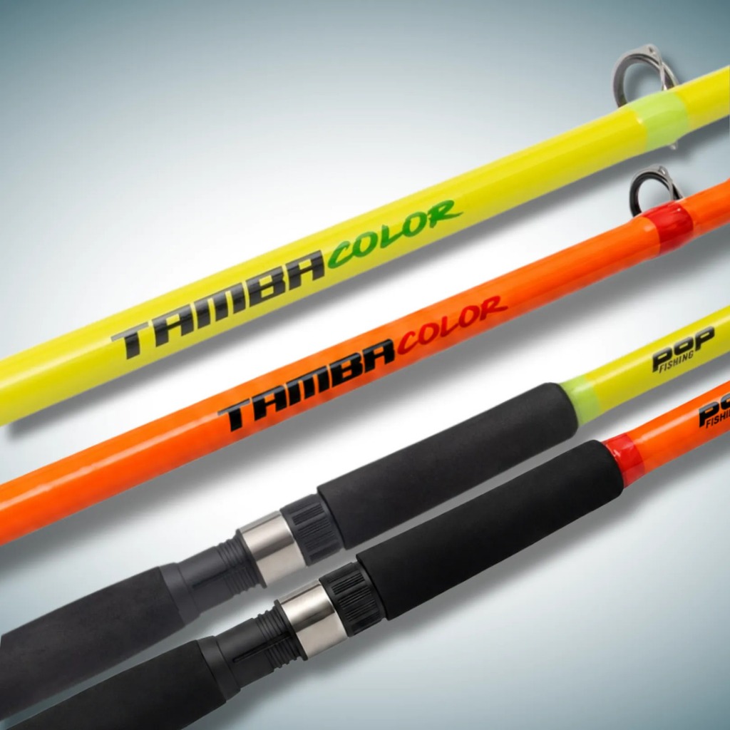 Vara Pesca Tamba Color Fluorescente - 2 Partes - 30-60lb - Ação Rápida - Tubular - Pop Fishing