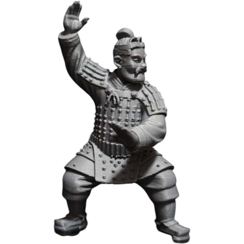 Estátua Guerreiro De Terracota Escultura Soldado Chinês Impressão 3D PETG Premium Colecionável Decoração Estante