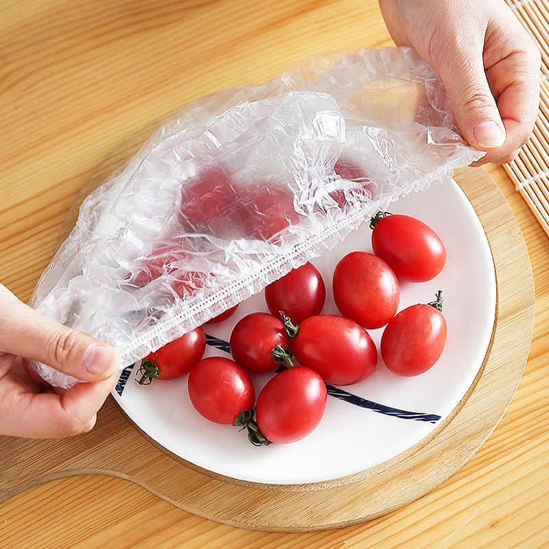 Tampa Plastico Descartavel Com Elastico Organizador De Cozinha Conservar Alimento
