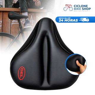 Capa de Banco Selim Anatômica Largo Gel Para Bicicleta Ergometricas Spinning MTB