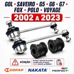 Par Bieleta E Bucha Dianteira Gol Saveiro G5 G6 G7 Fox Polo