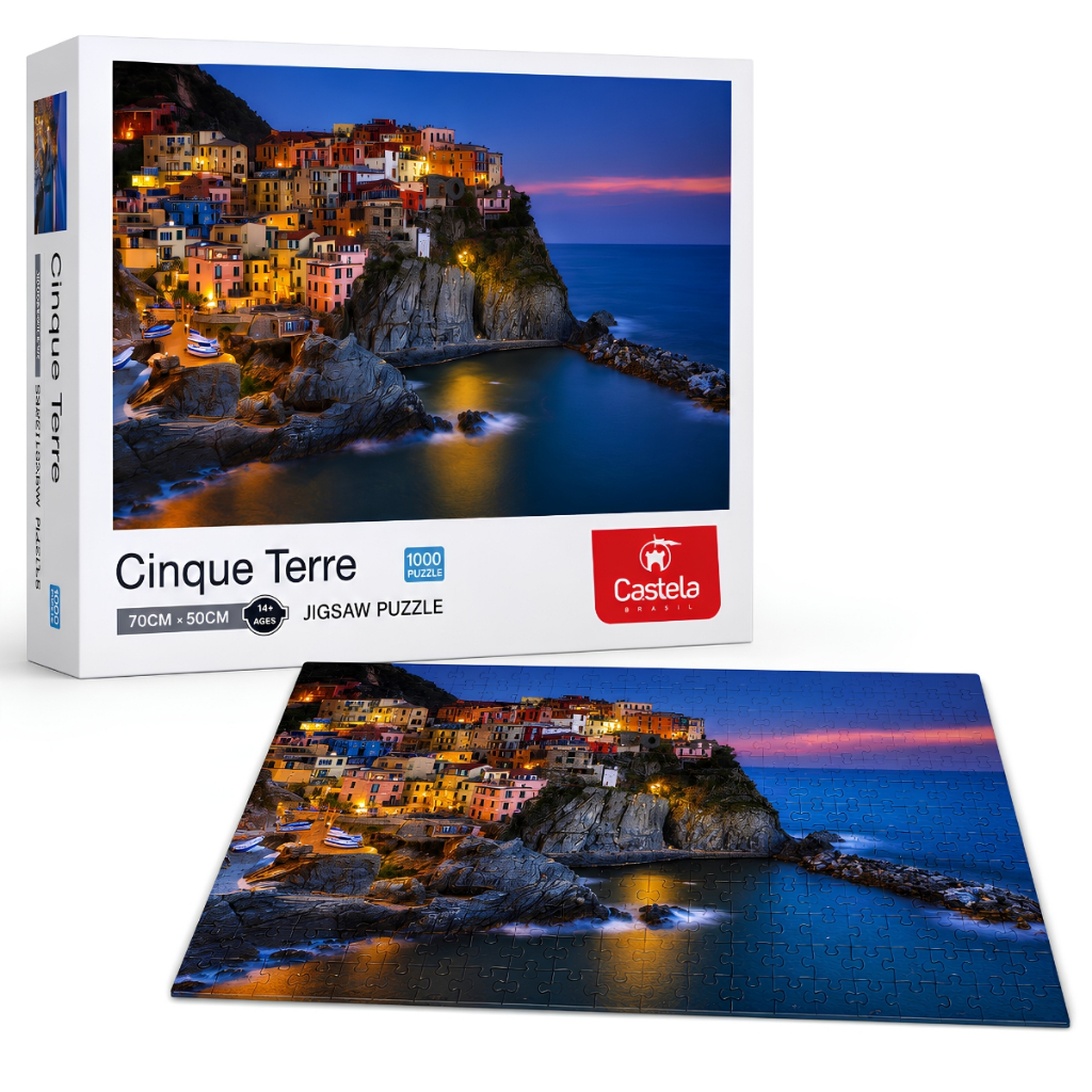 Quebra Cabeça Vila Costeira Cinque Terre 1000pçs - Castela