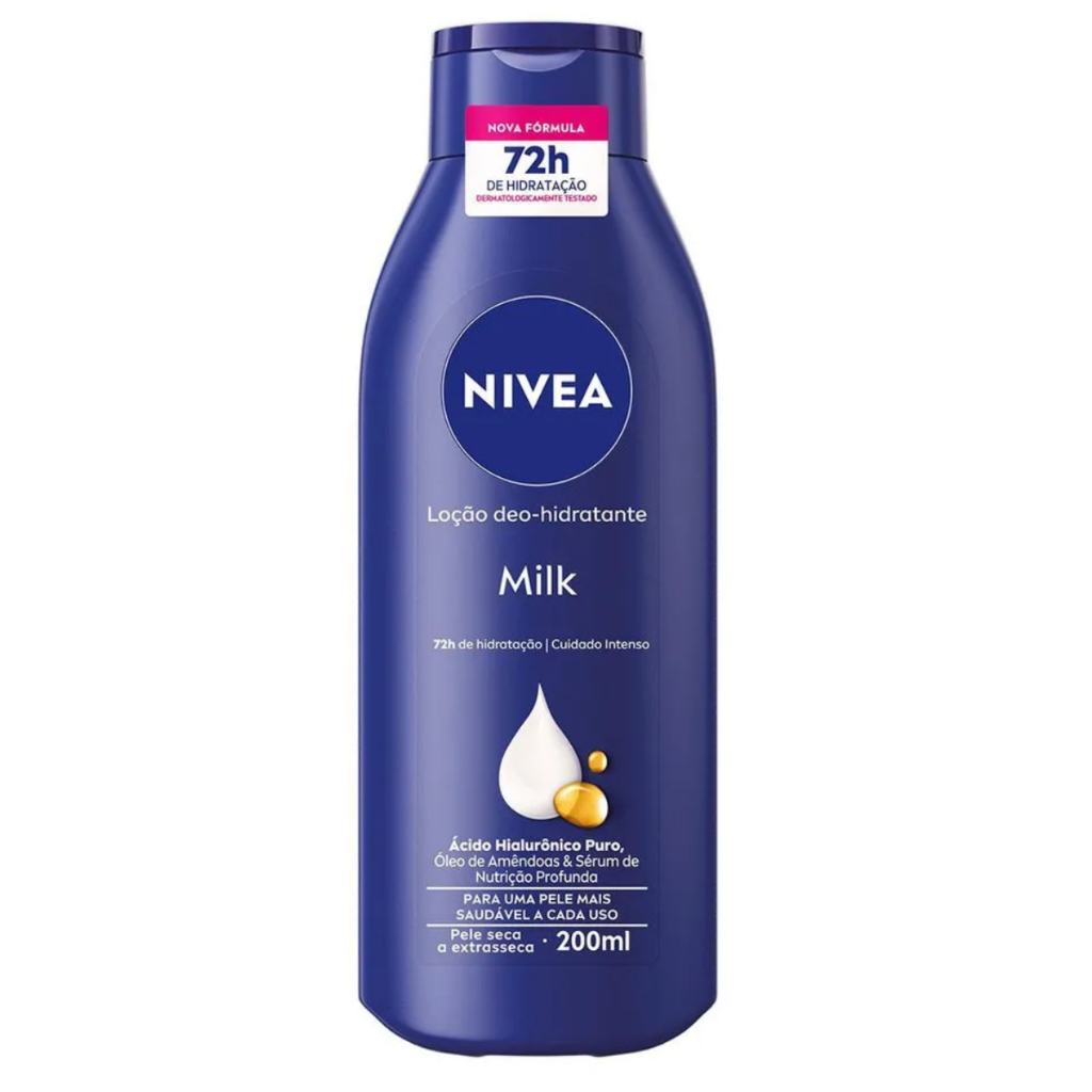 Loção Hidratante Corporal Nívea Milk Extra Seca 200ml