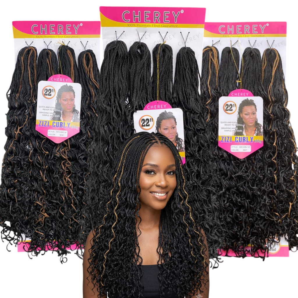 Cabelo Zizi Curly Pacotão 400g Trança Kanekalon