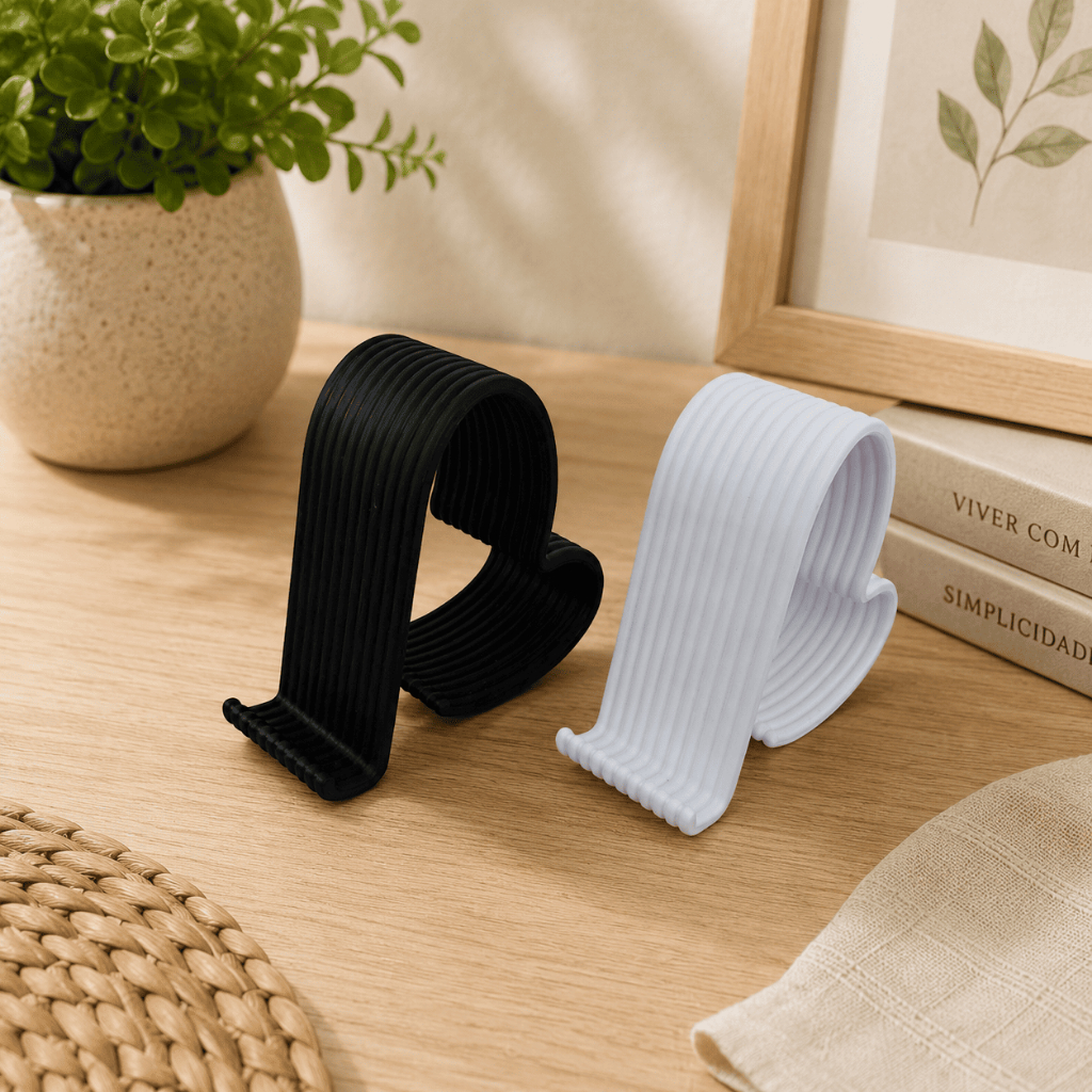 Suporte para Celular Universal de Mesa | Compacto, Resistente e Moderno