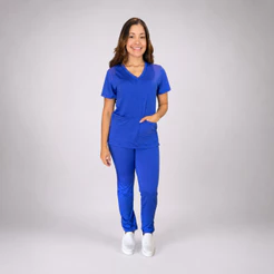 Conjunto Scrub Feminino Hospitalar em Malha Dry Suplex MUITO FLEXÍVEL